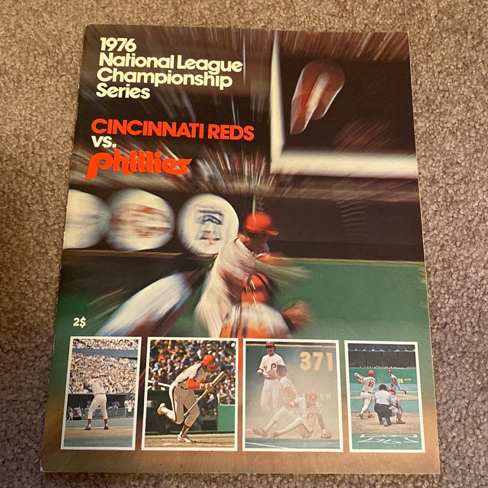 1976 NLCS Phillies vs. Reds program